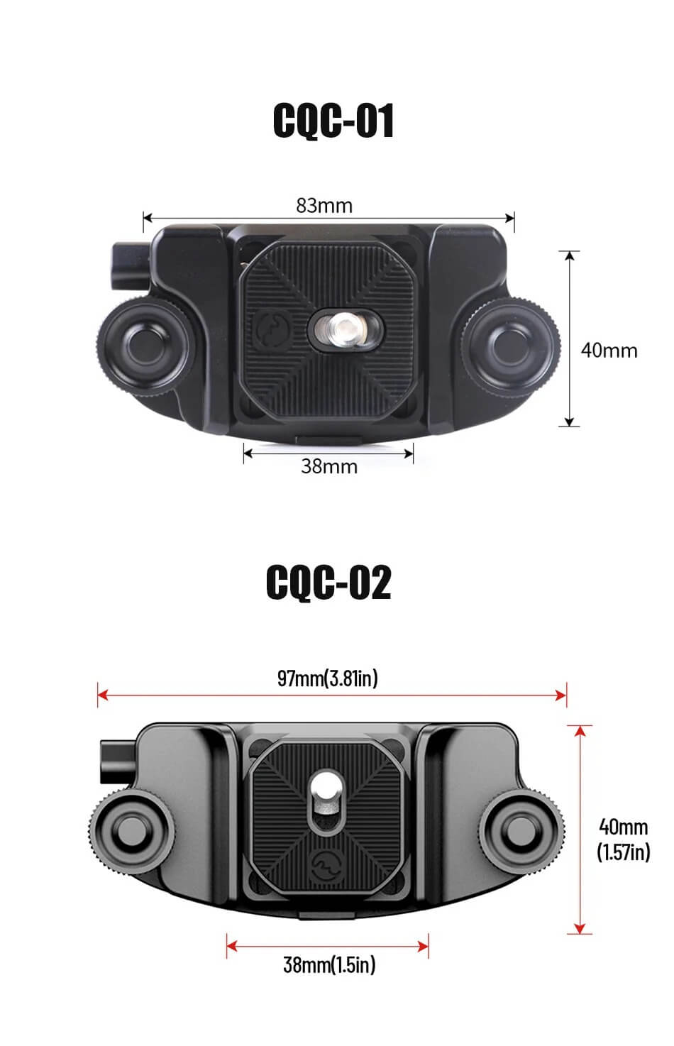  Sunwayfoto CQC-02 Kamerahölster med fäste & Arca platta