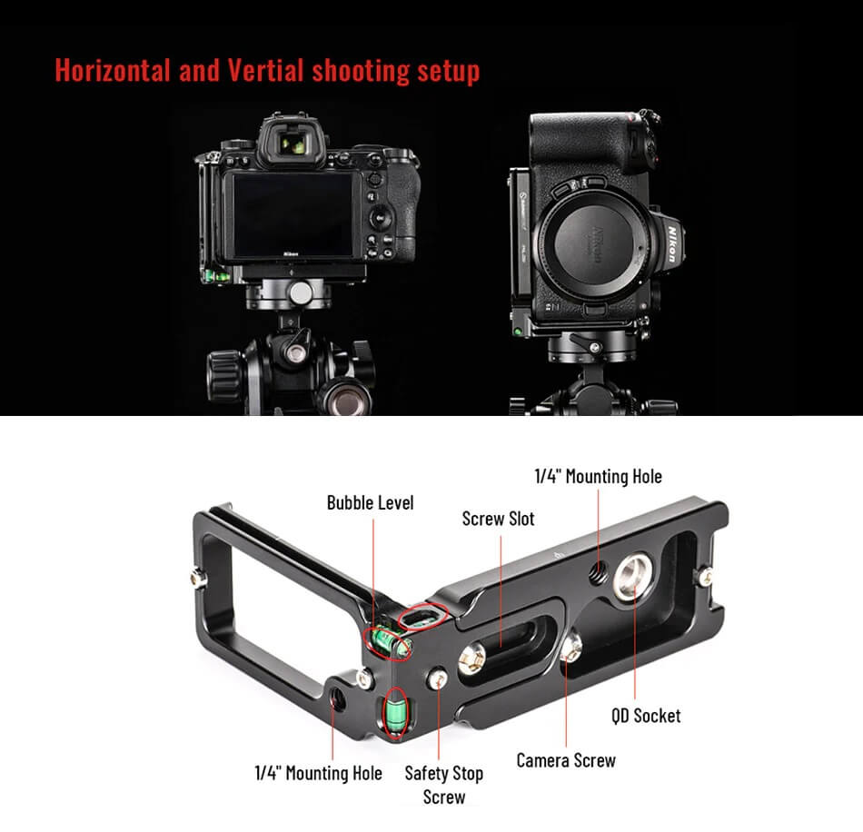  Sunwayfoto L-Bracket för Nikon Z6/Z7/Z6 II/Z7 II