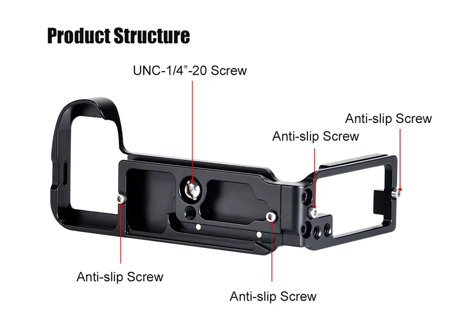  Sunwayfoto L-kiinnike kädensijalla Sony A9 III & A1 II