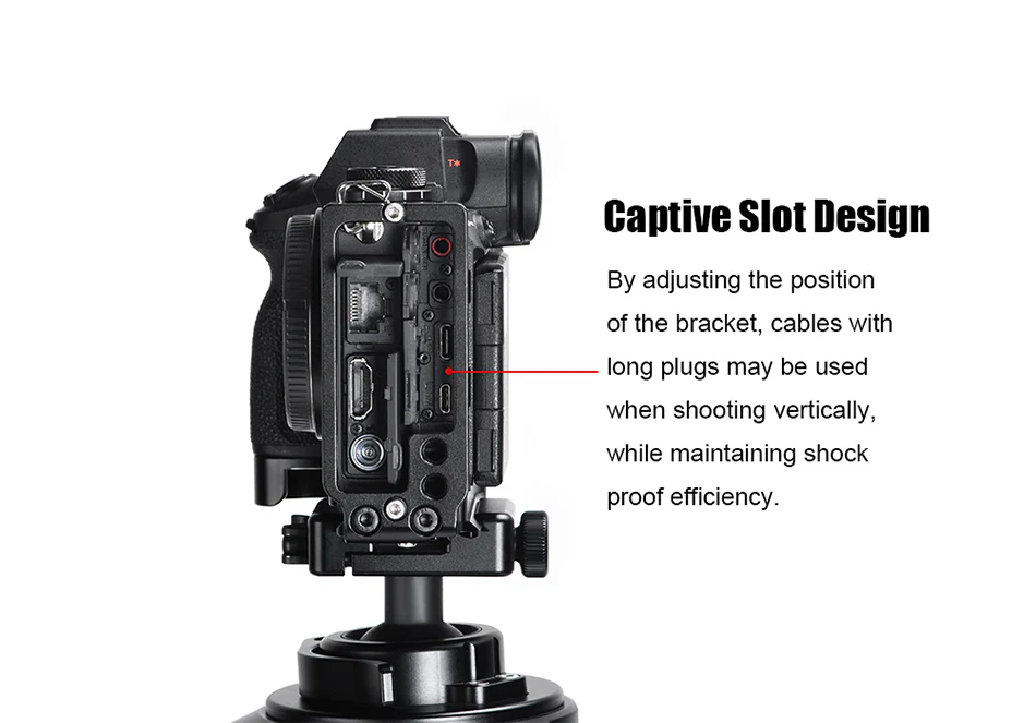  Sunwayfoto L-kiinnike kädensijalla Sony A9 III & A1 II