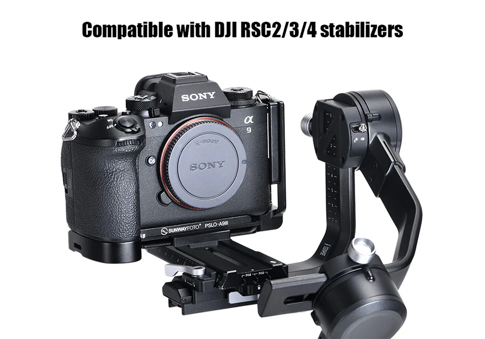  Sunwayfoto L-kiinnike yhdestä kappaleesta Sony A9 III & A1 II – Arca-Swiss