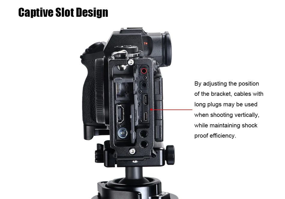  Sunwayfoto L-kiinnike yhdestä kappaleesta Sony A9 III & A1 II – Arca-Swiss