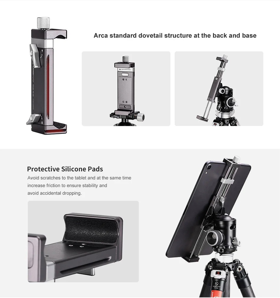  Sunwayfoto PC-03 Hållare för surfplatta och mobiltelefon