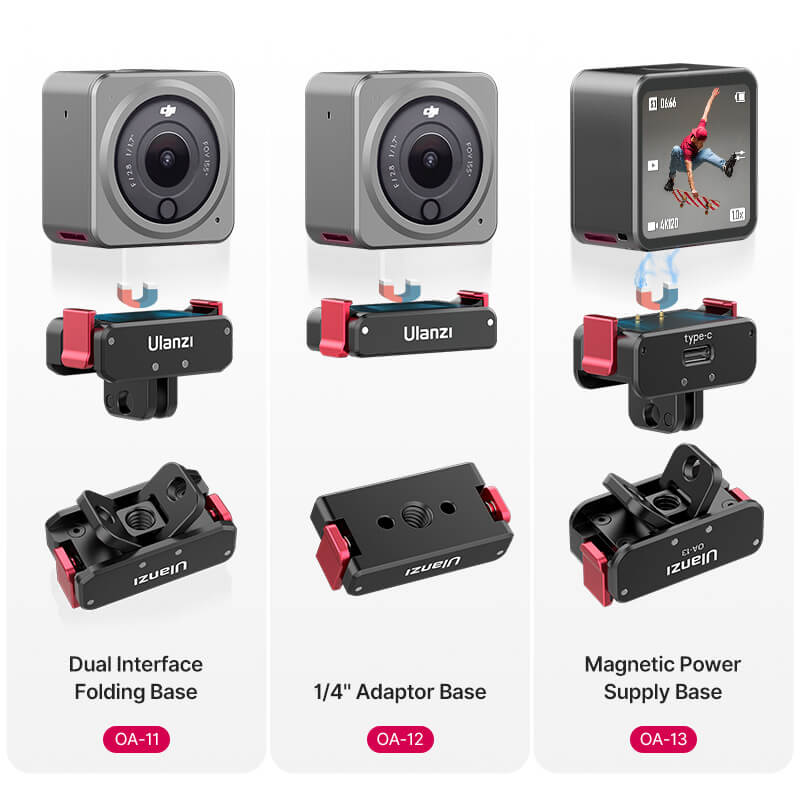  Ulanzi Folding Fingers -sovitin magneettikiinnityksellä DJI Osmo Action 2/3/4 Kamda – nopea toimitus ja turvallinen verkkokauppa