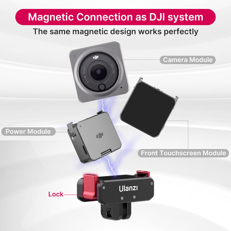  Ulanzi Folding Fingers -sovitin magneettikiinnityksellä DJI Osmo Action 2/3/4 Kamda – nopea toimitus ja turvallinen verkkokauppa