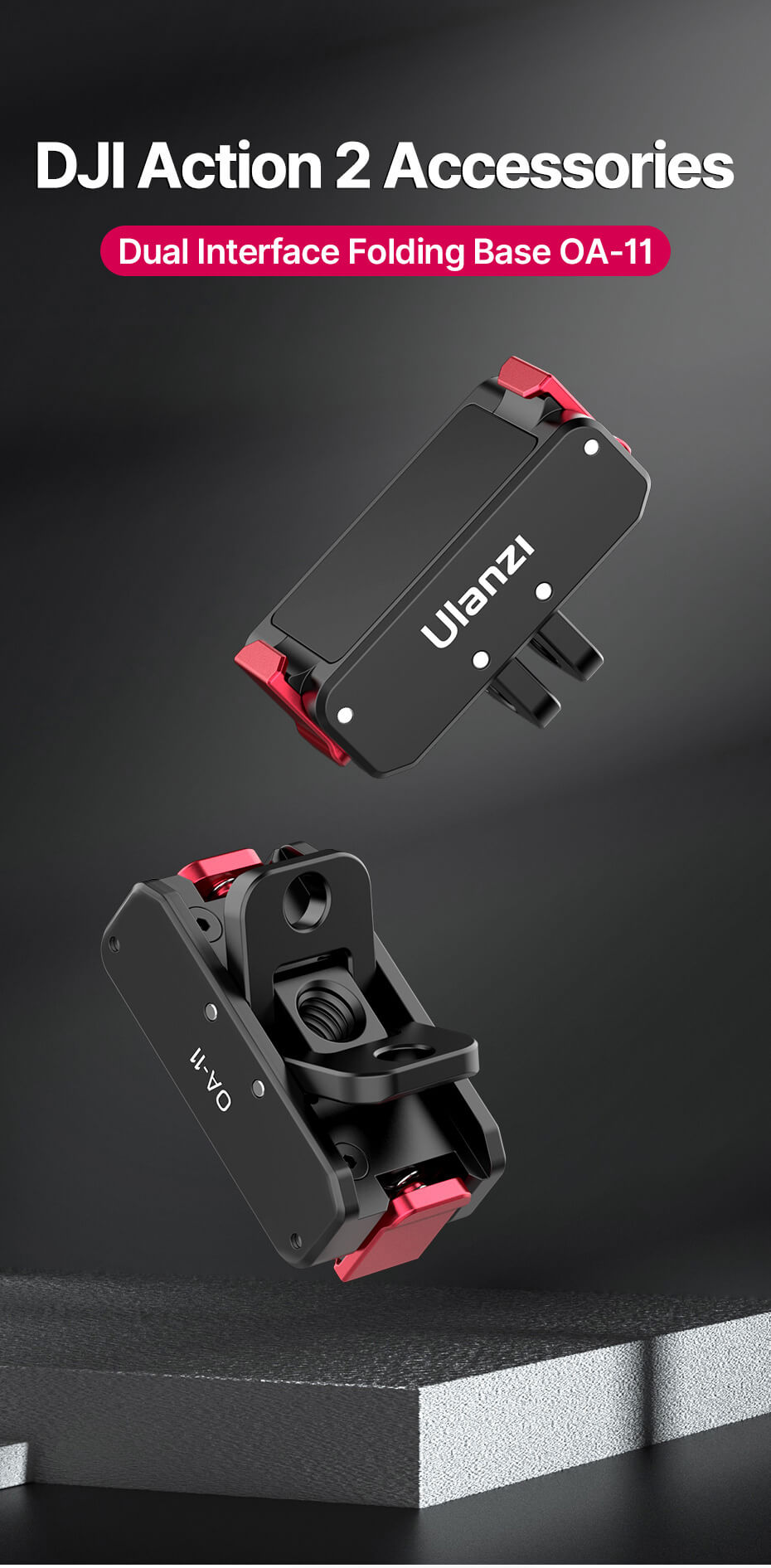  Ulanzi Folding Fingers -sovitin magneettikiinnityksellä DJI Osmo Action 2/3/4 Kamda – nopea toimitus ja turvallinen verkkokauppa
