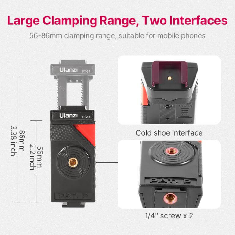  Ulanzi FT-01 Kamerastativ & mobilhållare av bläckfiskmodell