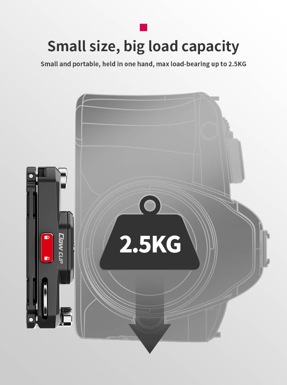  Ulanzi Kamerahölster med snabbkopplingsfäste & platta för bälte