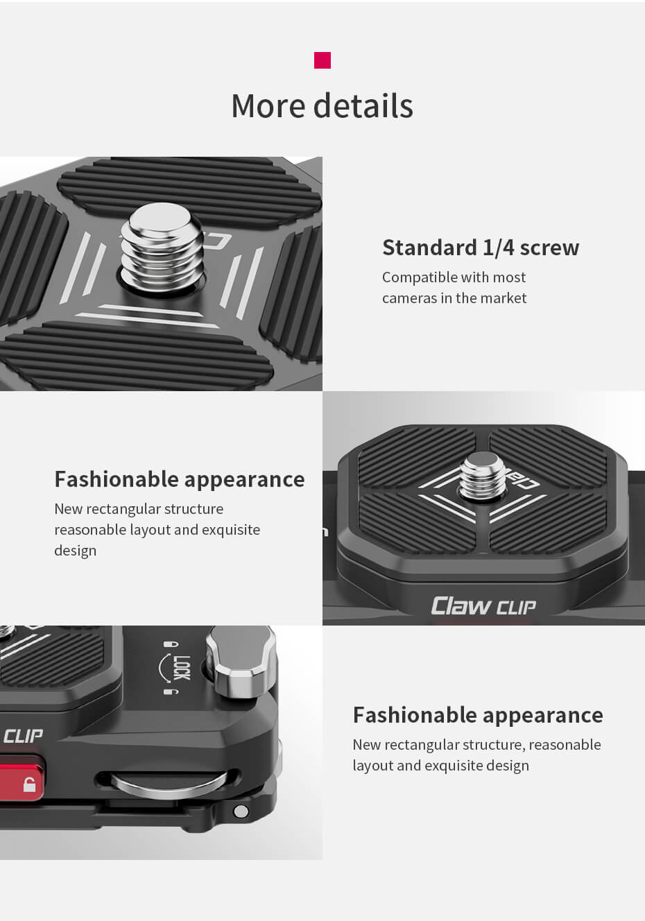  Ulanzi Kamerahölster med snabbkopplingsfäste & platta för bälte