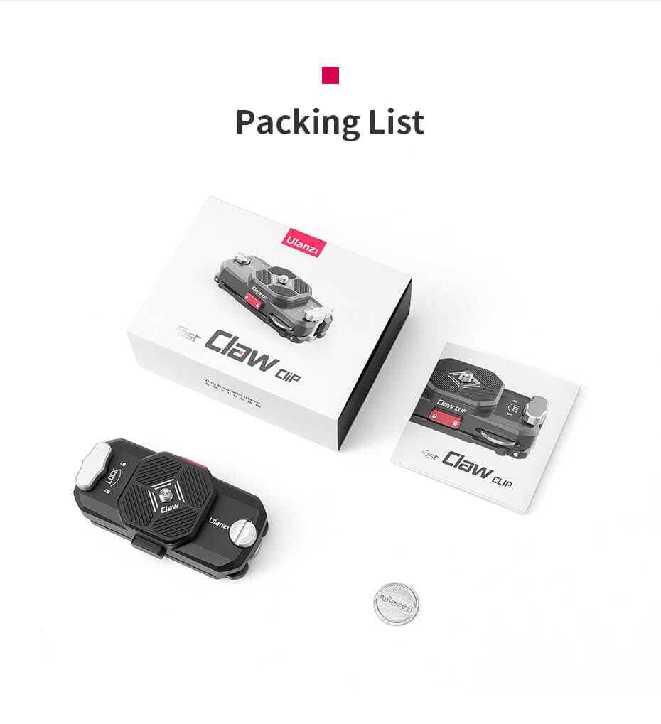  Ulanzi Kamerahölster med snabbkopplingsfäste & platta för bälte