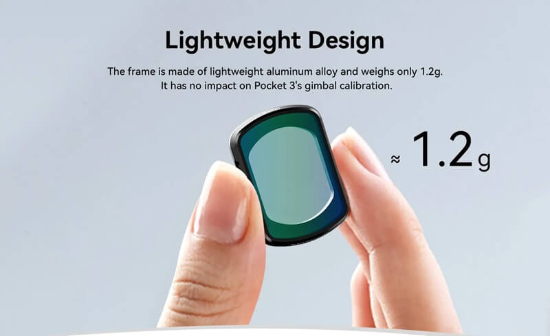  Ulanzi PK-01 Black Mist -suodatin DJI Osmo Pocket 3:lle