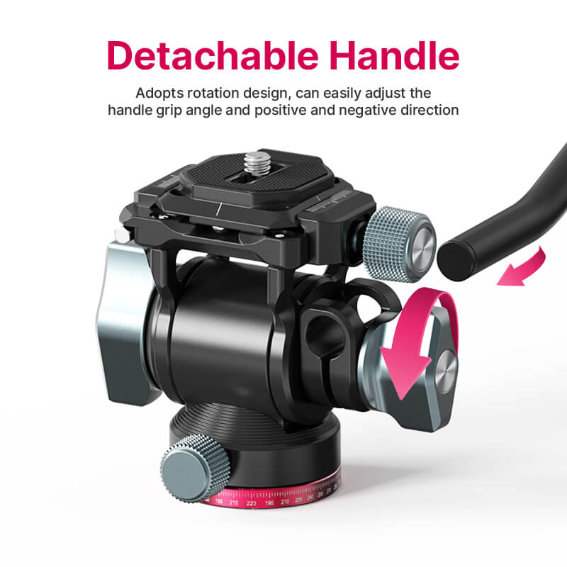  Ulanzi U-190 Videohuvud för mjuka rörelser vid filminspelning